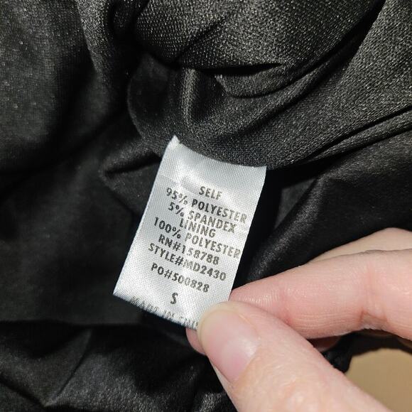 Mable Black Ruched Mini Dress Off Shoulder Puff Short Sleeves Size Small. - Picture 8 of 8